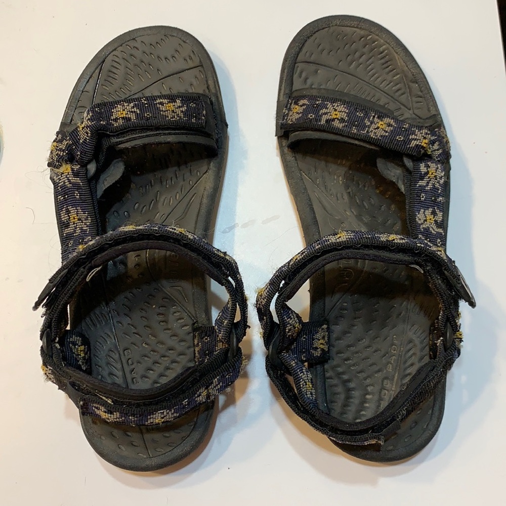Teva Sandals size 7 dark navy. Adjustable